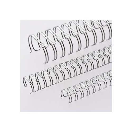Argolas Metalicas Encadernar Passo 2:1 15,9mm Cx50 Prata