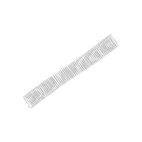 Argolas Espiral Metalicas Passo 5:1 42mm Cx 25 Prata
