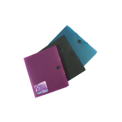 Capa Plastico c / Fecho Elastico c / 6 Separadores - Sortido