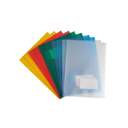 Classificador Plastico c / Bolsa int,Visor,Etiq Sortido - 10 unidades