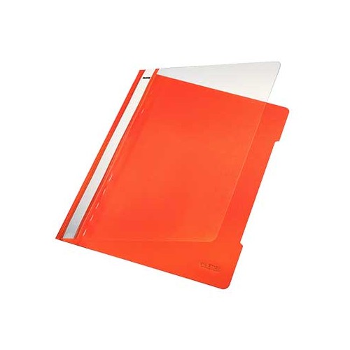 Classificador Plastico Capa Transp Leitz 4191 Laranja CX 25 unidades