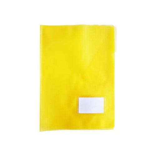 Classificador Plastico c / Bolsa int, Visor, Etiq Amarelo - 10 unidades