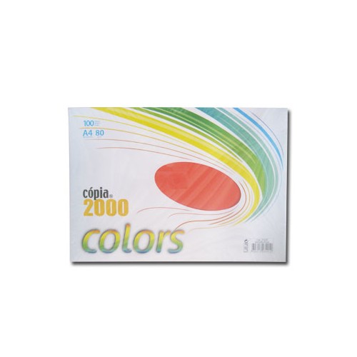 Papel Fotocopia Vermelho Forte A4 80gr 100 Folhas