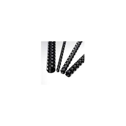 Argolas Pvc Encadernar 32mm 280 Folhas Cx50un Preto Ovais