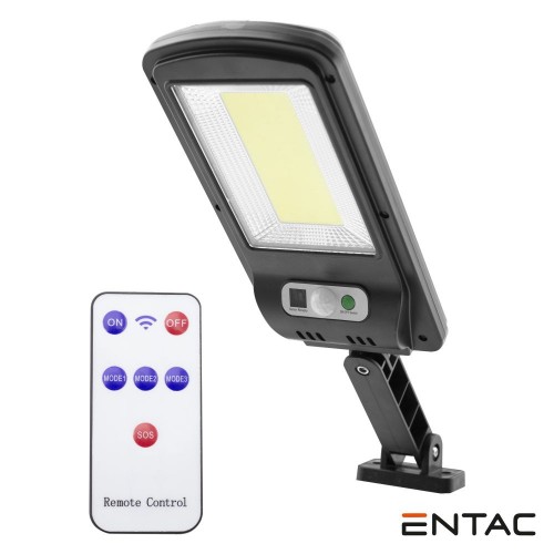 Candeeiro Solar LED IP65 com Sensor Movimentos/Comando Entac