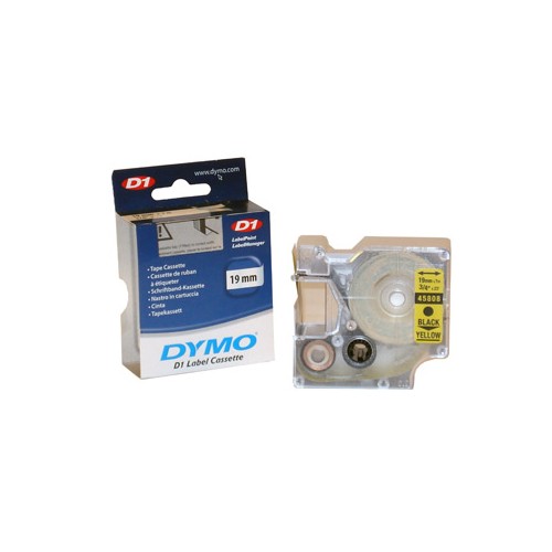 Fita Gravacao Dymo 19mmX7m Preto / Amarelo (45808)
