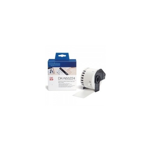 Rolo Papel Contínuo Não Autocolante Cartões Personalizados Compatível para Brother(DKN55224)