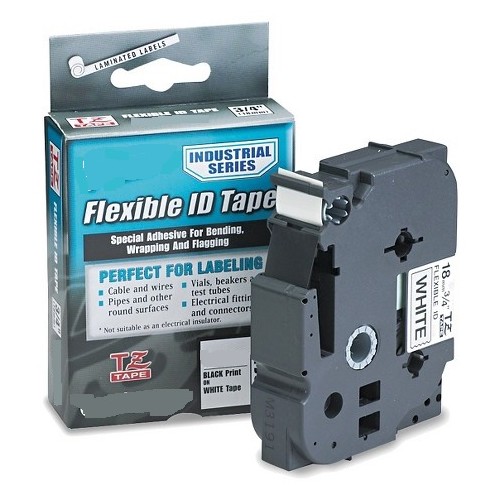 Fita Compatível para Brother Laminada 9mmx8mts Transparente / Preto (TZE121)