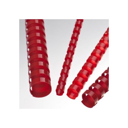 Argolas Pvc Encadernar 18mm p / 140 Folhas Cx 100un Vermelho