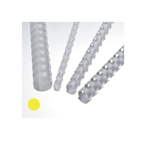Argolas Pvc Encadernar 14mm para 110 Folhas Cx 100 Amarelas