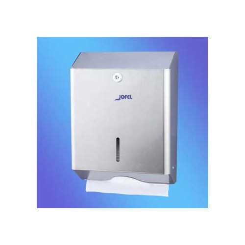 Dispensador Toalhas Mao Zig-Zag Aço Inox Satinado