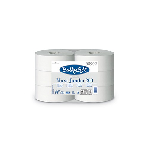 Papel Higiénico (Jumbo) 200mts 2Fls Bulkysoft 6un