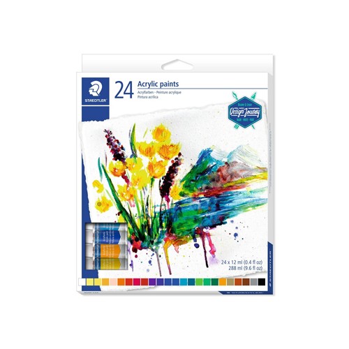 Tinta Acrílica STAEDTLER 8500 C12 Design Journey 12ml 24un