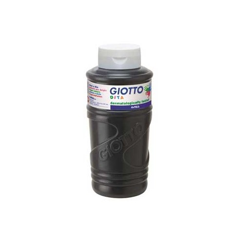 Guache Pintura Dedos Preto Giotto Dita 750ml