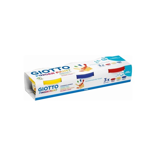 Guache Pintura Dedos Giotto Dita 100ml Pack 3 Cores