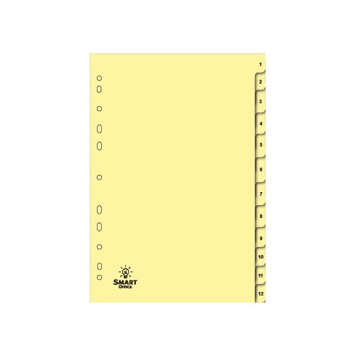 Separadores A4 Cartolina Numerados (1 a 12)