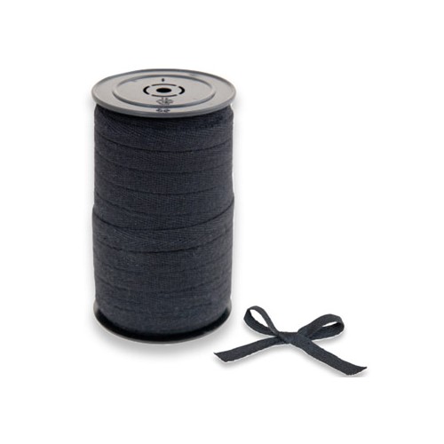Fita Embrulho 100% Algodão Preto 10mmx20m 1 Rolo