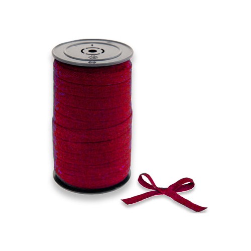 Fita Embrulho 100% Algodão Vermelho 10mmx20m 1 Rolo