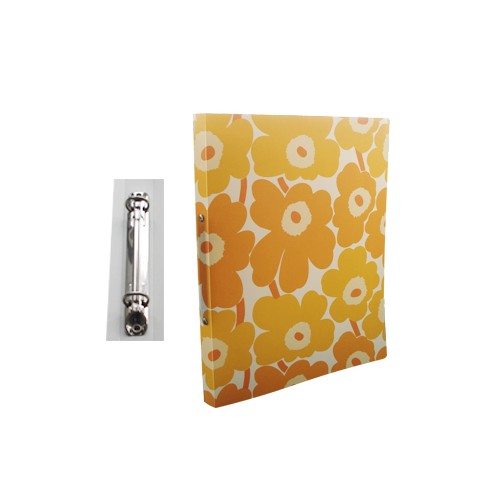 Pasta Arquivo Marimekko 2 Argolas R 13mm L20mm Amarelo - 1 unidade