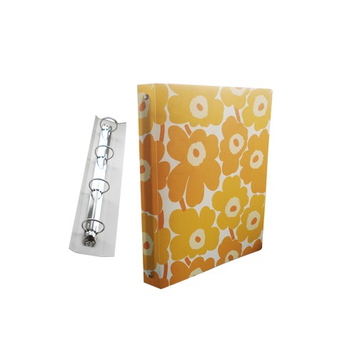 Pasta Arquivo Marimekko 4 Argolas R 30mm L40mm Amarelo - 1 unidade