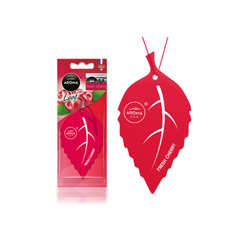 Ambientador Carro Aroma Car Leaf Fresh Cherry - 4 unidades