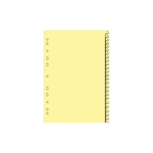 Indice Cartolina Kraft A6 (148x114mm)A-Z Sem Furos 23 unidades