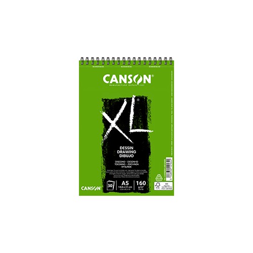 Bloco Espiralado Canson XL Dessin A5 160gr 30 Folhas