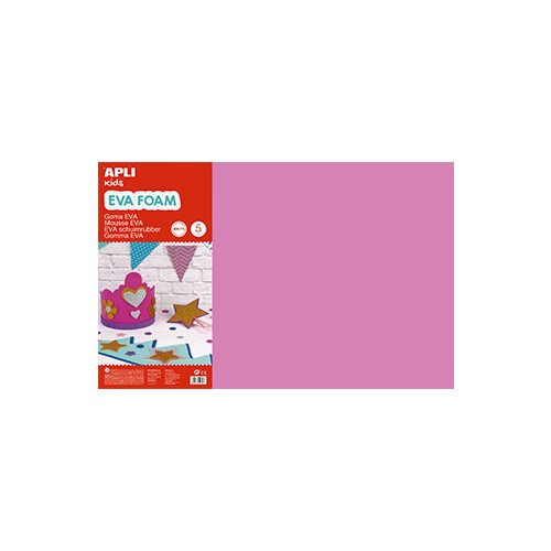 Placa de Cor Musgami 40x60cm 2mm Rosa 5 Folhas