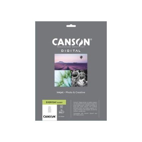 Papel 200gr Foto Canson Everyday Glossy A4 15 Folhas