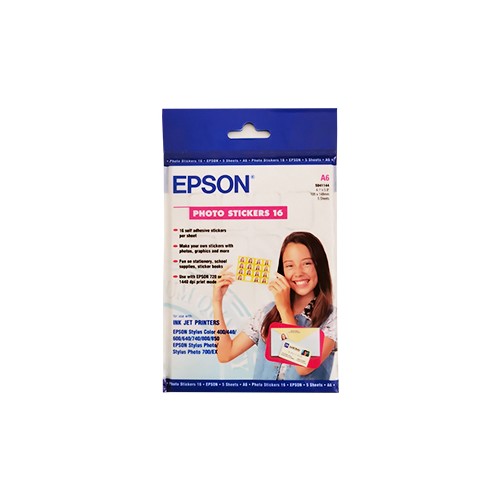 Papel de Autocolante Fotografico A6 250gr (SO41144) - 5 Folhas