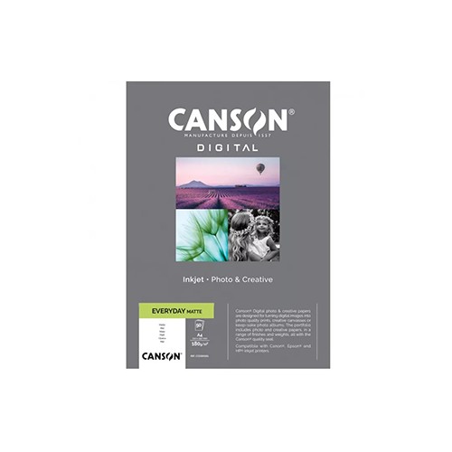 Papel 180gr Foto Canson Everyday Matte A4 50 Folhas