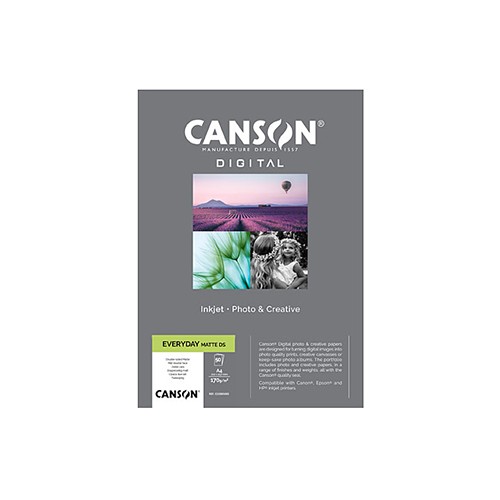 Papel 170gr Foto Canson Everyday Matte Dupla Face A4 50 Folhas