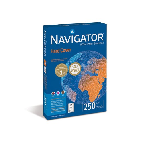 Papel 250gr Fotocopia A4 Navigator Hard Cover 1x125Folhas