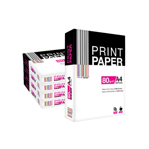Papel 080gr Fotocopia A4 PrintSpot 5x500 Folhas