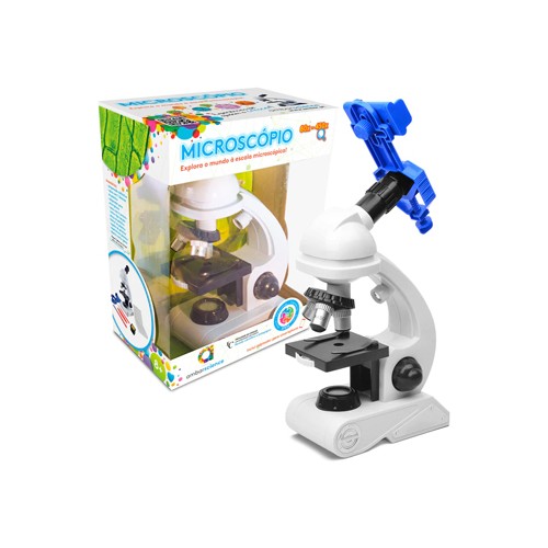 Microscópio com Adaptador Smartphone Ambarscience