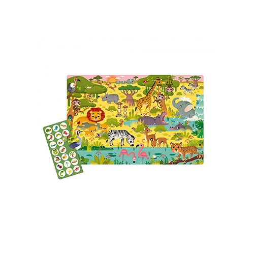 Jogo Educativo Puzzle Apli Observação da Selva 104 Peças