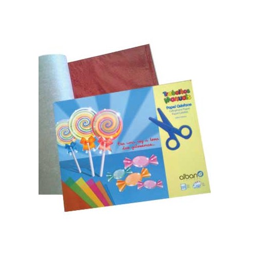 Bloco Papel de Celofane 24x31cm 20 Folhas Cores Sortidas