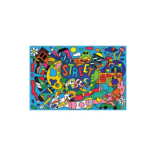 Conjunto Giotto Maxi Art Lab Color e Puzzle 46 Peças