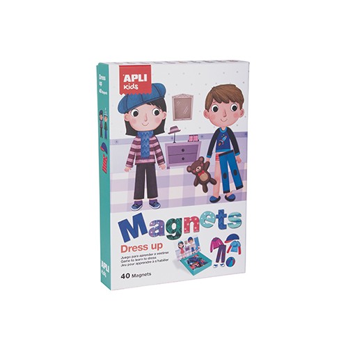 Jogo Educativo Magnético Apli Vestuário 40 Peças