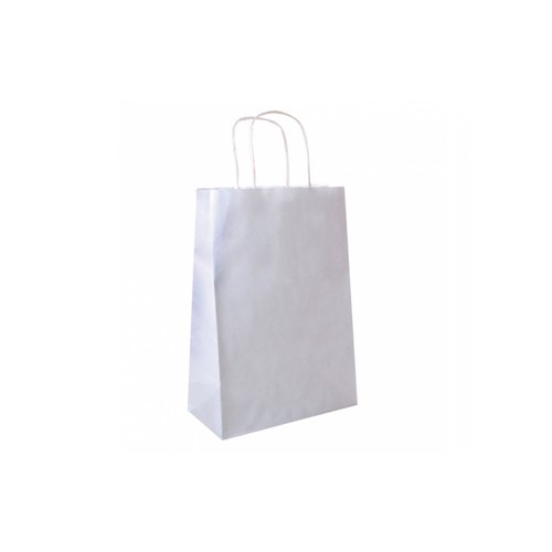 Saco 080g 26x14x32cm Papel Branco com Asas - 250 unidades