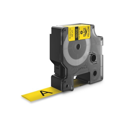 Fita Tubo Termo Retrátil 19mmx1,5m Amarelo/ Preto Rhino