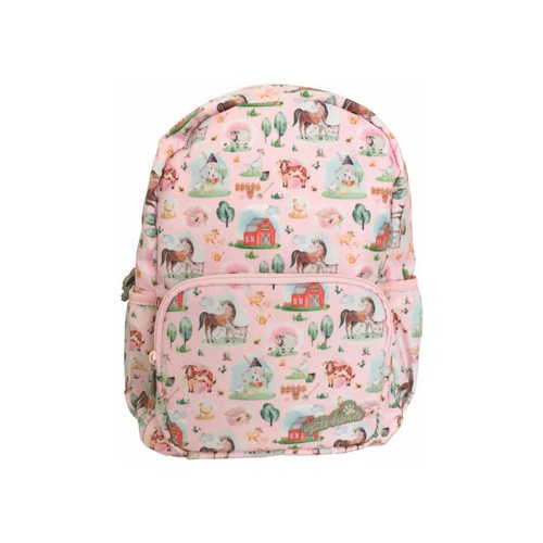 Mochila Infantil Ambar Pets Friend Farm Rosa