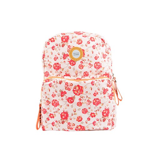 Mochila Escolar 2 Fechos Ambar Moonflower Roses