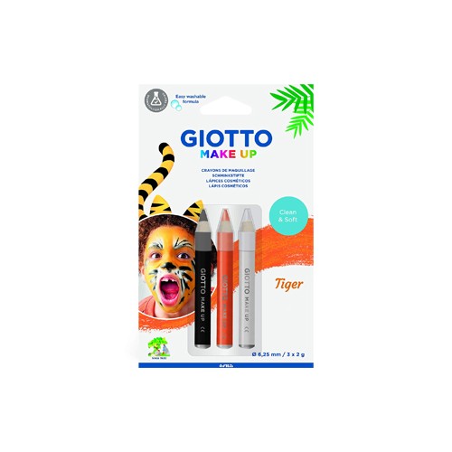 Lápis Facial Giotto Tigre 3 Cores