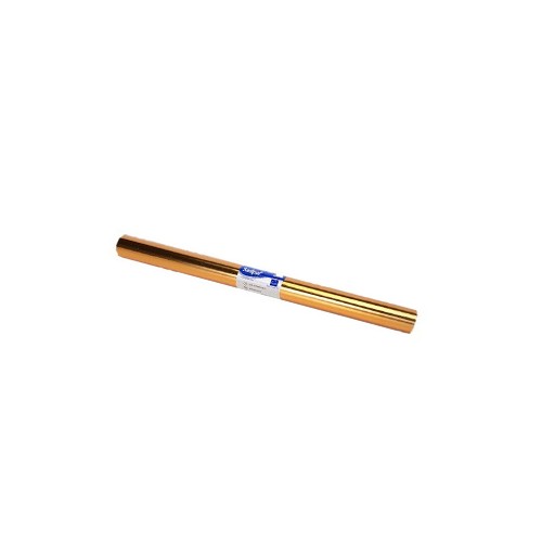 Forra Livros Rolo 50cmx3mts autocolante 100mic Ouro Metalico