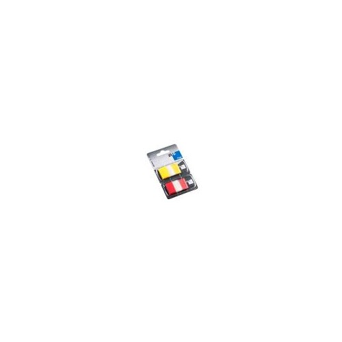 Separadores Adesivos 25x43mm Amarelo e Vermelho 50 unidades (2 Packs)