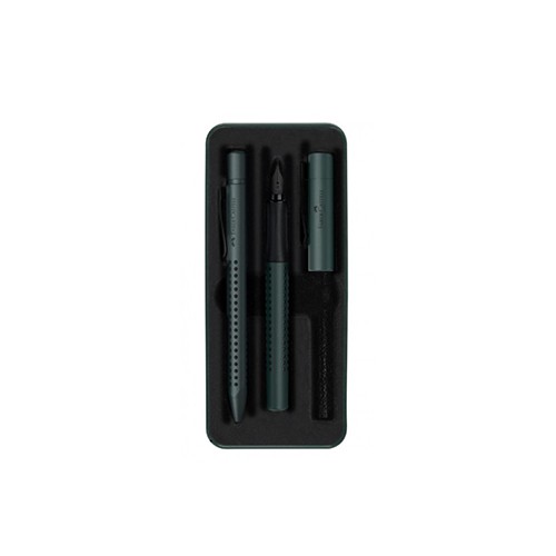 Esferográfica + Caneta Permanente Faber Castell Verde