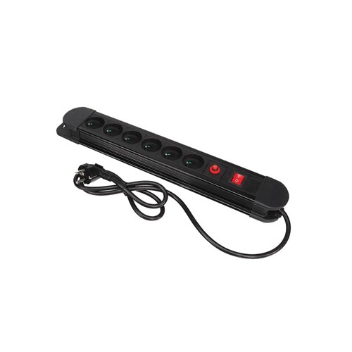 Bloco 6 Tomadas Protecão + Interruptor Cabo 1,5m