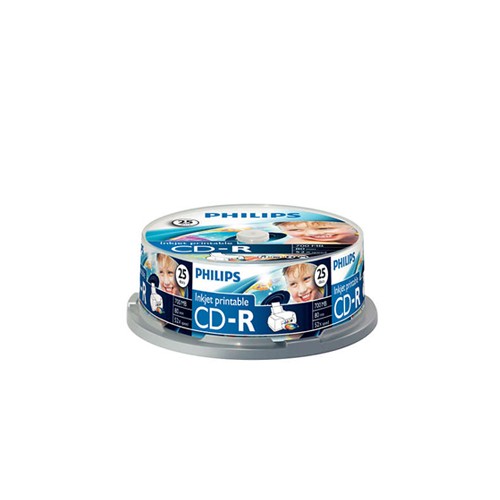 CD-R Philips 700Mb 52x 80min Impressao Spindle Pack 25