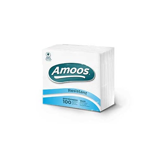 Guardanapos 33x33cm 1 Fl Amoos 100un - 3 unidades